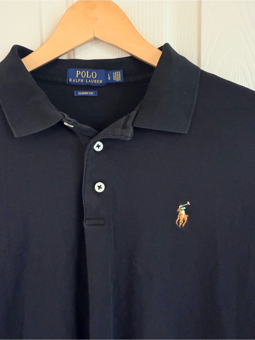 Polo by Ralph Lauren Navy Polo with Embroidered Pony